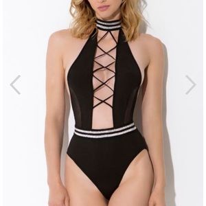 NWT HAUTY Hyperspeed BODYSUIT OS